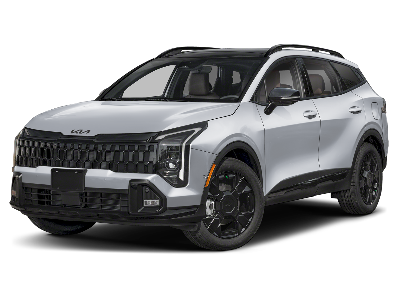 2026 Kia Sportage X-Line in Wolf Gray — front three-quarter view