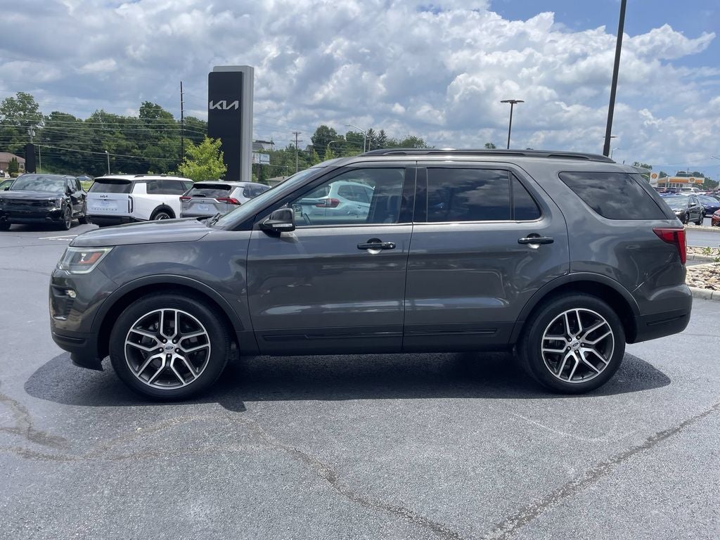 2019 Ford Explorer — rear three-quarter view