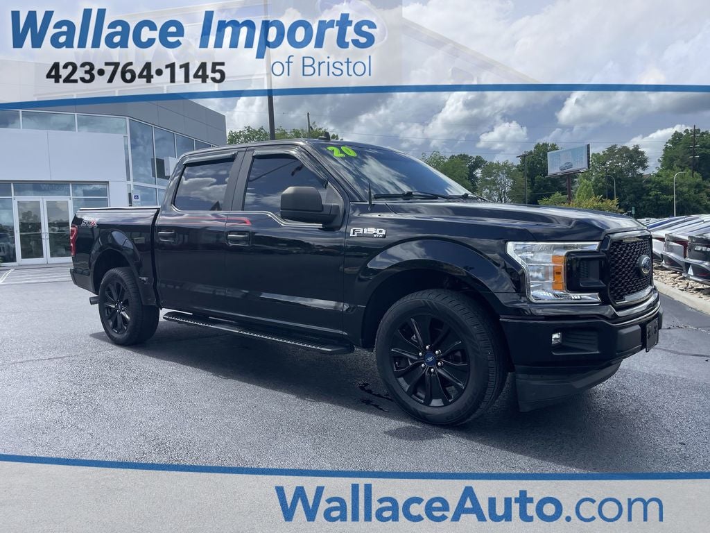 2020 Ford F-150 XL in Black Metallic — front three-quarter view