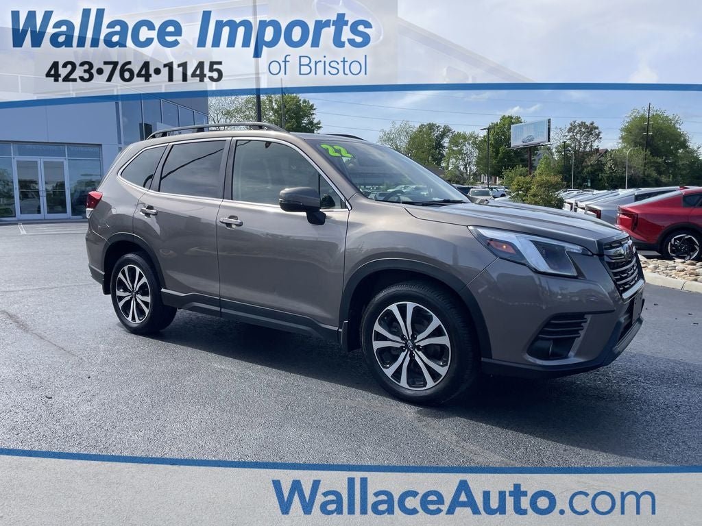 2022 Subaru Forester Limited in Brilliant Bronze Metallic — front three-quarter view
