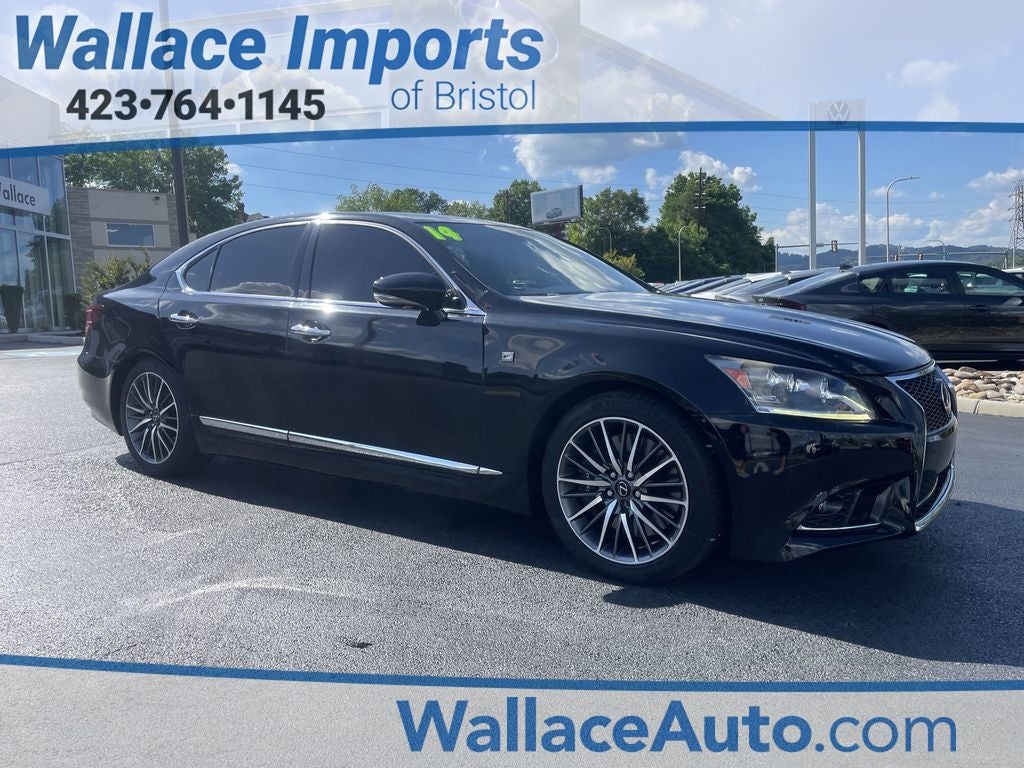 2014 Lexus LS 460 in Obsidian — front three-quarter view