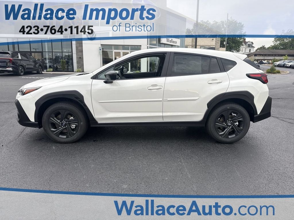 2026 Subaru CROSSTREK Base in Crystal White Pearl — front three-quarter view