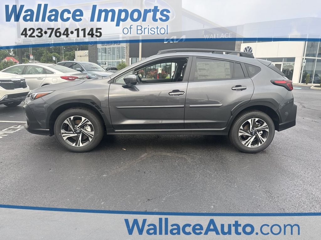 2026 Subaru CROSSTREK Premium in Magnetite Gray Pearl — front three-quarter view