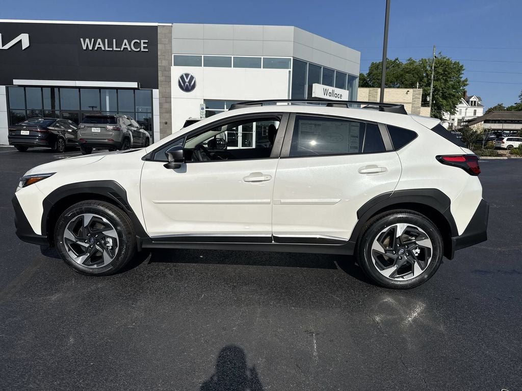 2026 Subaru CROSSTREK Limited in Crystal White Pearl — front three-quarter view