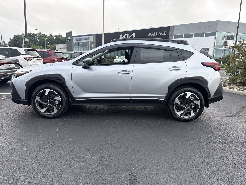 2026 Subaru CROSSTREK Limited in Ice Silver Metallic — front three-quarter view