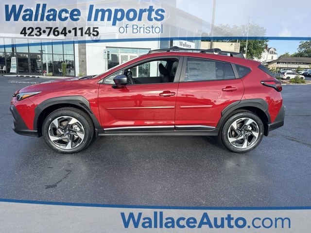 2026 Subaru CROSSTREK Limited in Lithium Red Pearl — front three-quarter view