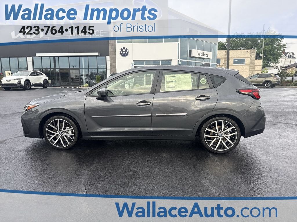 2026 Subaru IMPREZA Sport in Magnetite Gray Metallic — front three-quarter view