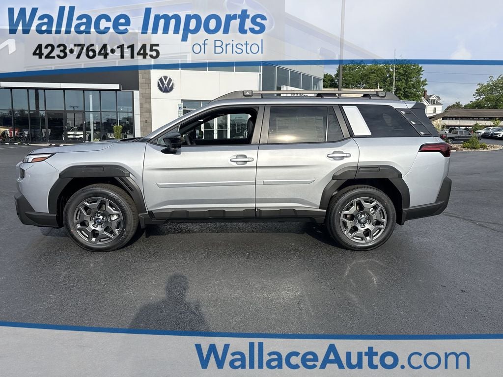 2026 Subaru OUTBACK Premium in Ice Silver Metallic — front three-quarter view