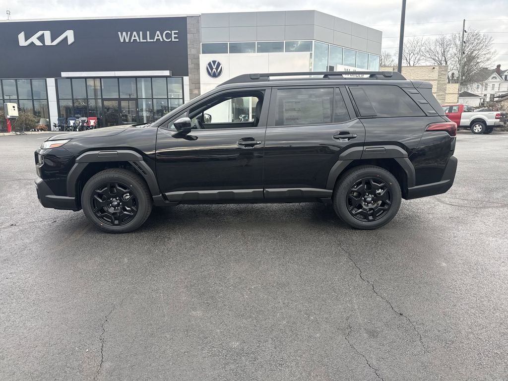 2026 Subaru OUTBACK Limited in Crystal Black Silica — front three-quarter view