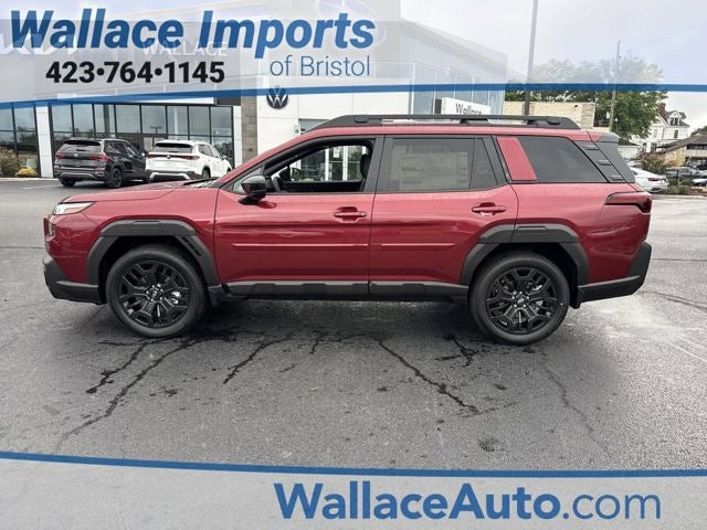 2026 Subaru OUTBACK Limited XT in Crimson Red Pearl — front three-quarter view