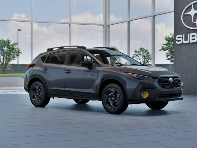 2026 Subaru CROSSTREK Sport Hybrid in Magnetite Gray Pearl — front three-quarter view