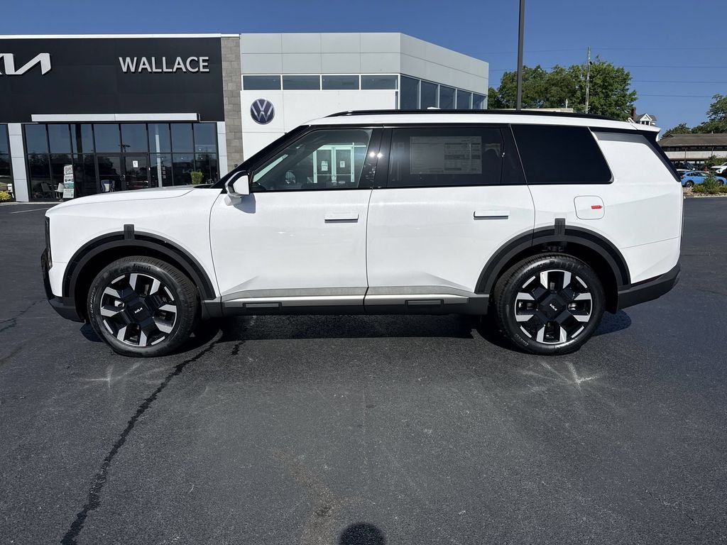 2027 Kia Telluride S in Glacial White Pearl — front three-quarter view