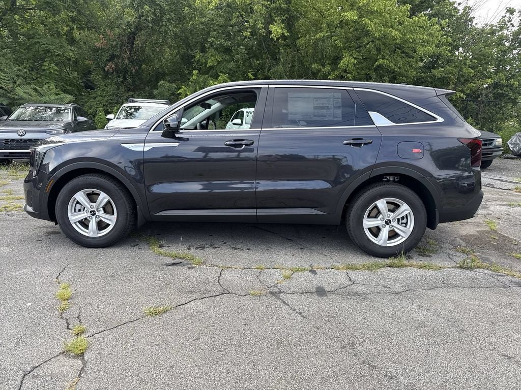 2026 Kia Sorento LX in Panthera Metal — front three-quarter view