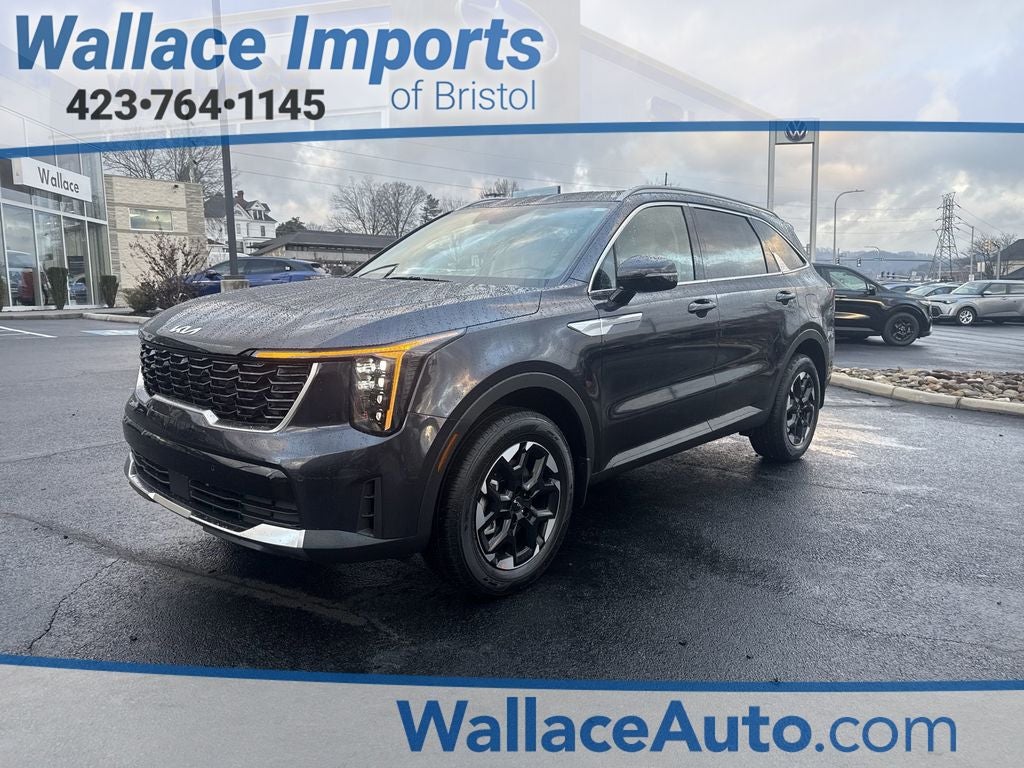 2026 Kia Sorento S in Panthera Metal — front three-quarter view